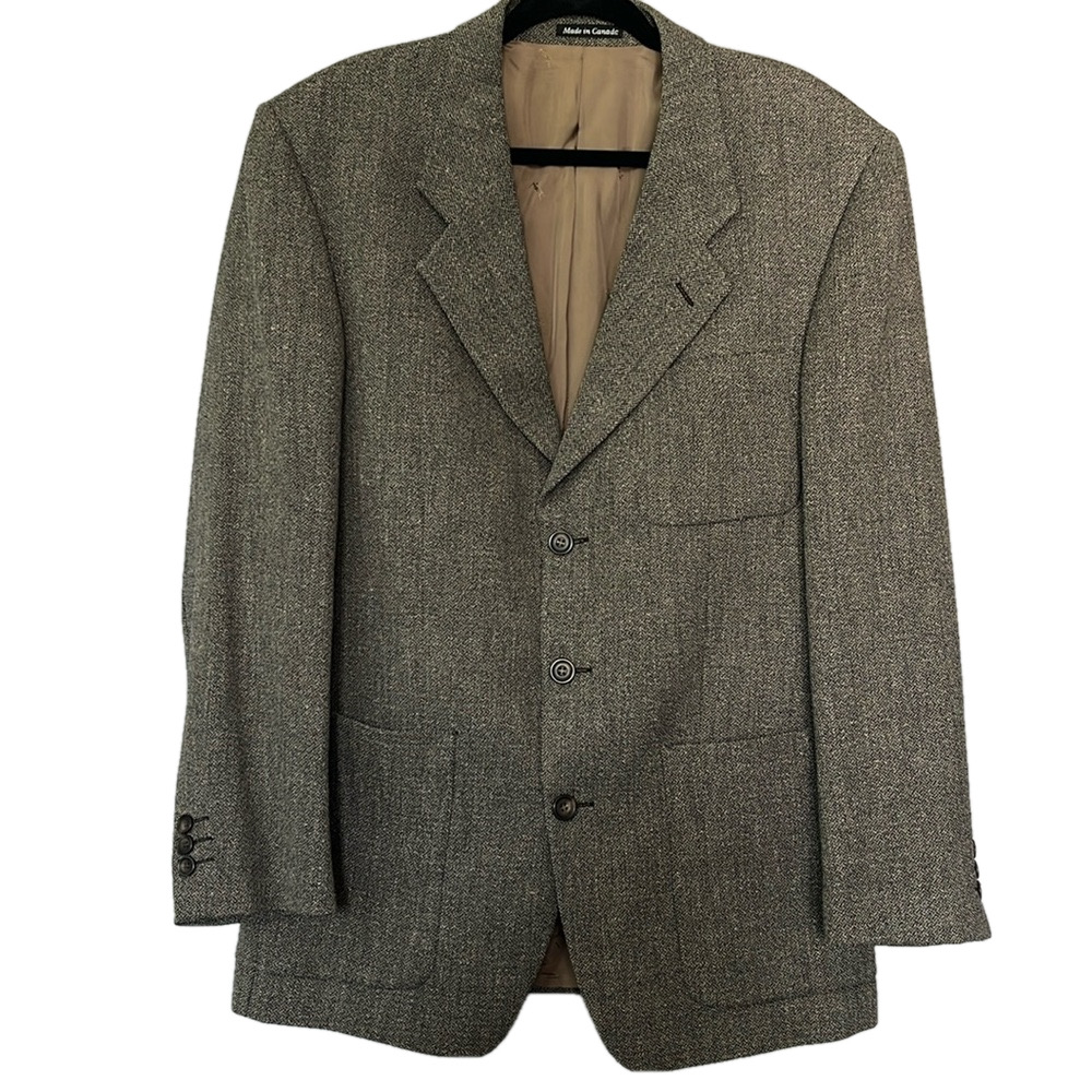 YSL Yves Saint Laurent Vintage Wool Blend Sport Coat Blazer
